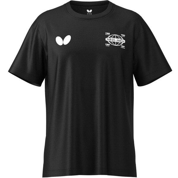 Butterfly Rubber T-Shirt - Black - Front